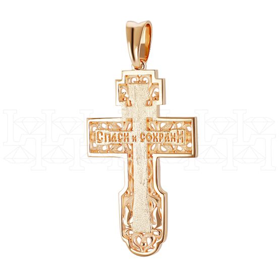 Фото - Подвеска крест из белого золота X1569-4651 (181)