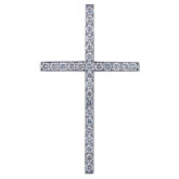 Крест из белого золота с бриллиантами X5582-10715 (181)