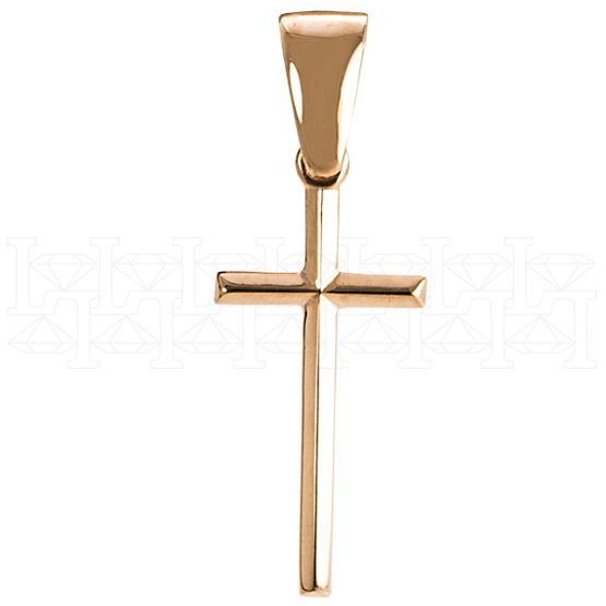 Фото - Подвеска крест из рыжего золота X2640-3042 (181)