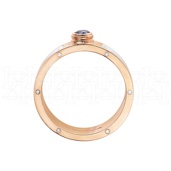 Фото - Кольцо из цветного золота с бриллиантами из коллекции "Современные" R2363-13343 (332)