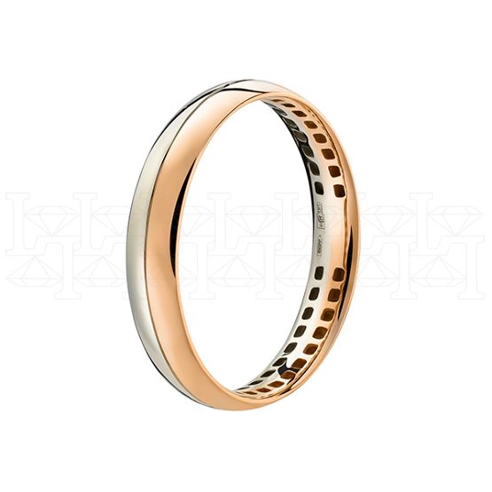 Фото - Кольцо из цветного золота из коллекции "Парные обручальные кольца" R4974-7604 (210)