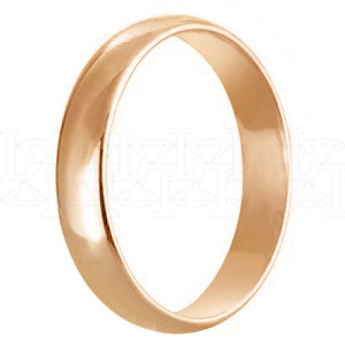 Фото - Кольцо обручальное из рыжего золота из коллекции "Традиционные" W1014000 (245)