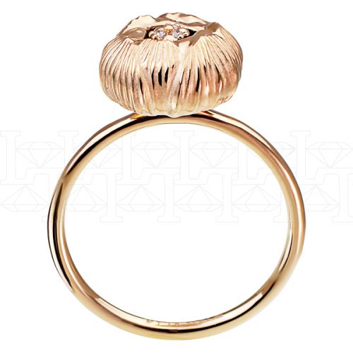 Фото - Кольцо из рыжего золота с бриллиантами R5839-7346 (161)