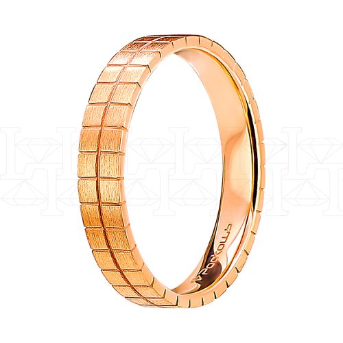 Фото - Кольцо из белого золота из коллекции "Парные обручальные кольца" R8418-11858 (210)