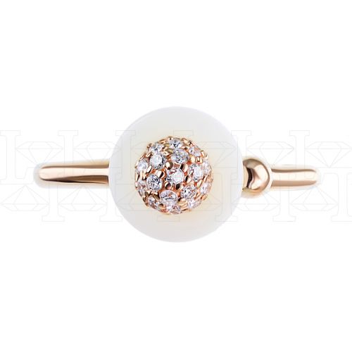 Фото - Кольцо из рыжего золота с бриллиантами R5330-6992 (723)
