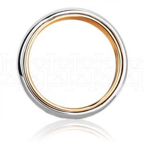 Фото - Кольцо обручальное из цветного золота с бриллиантом из коллекции "Парные обручальные кольца" VDR.A2629 (210)