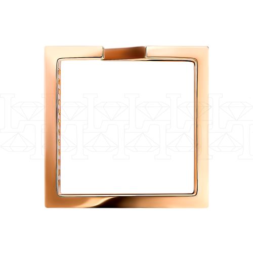 Фото - Кольцо квадратное из рыжего золота R8480-11993 (807)