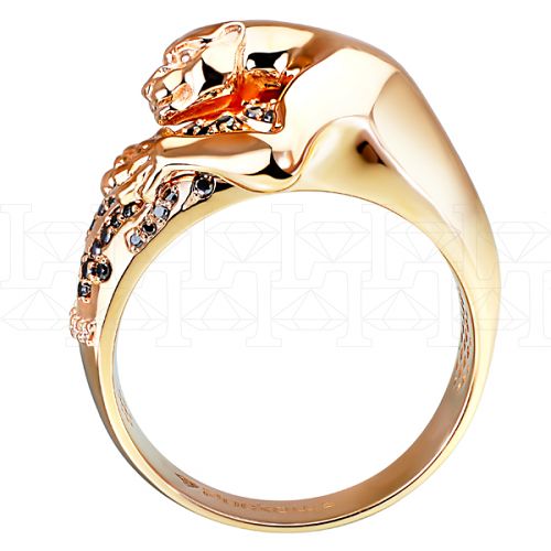 Фото - Кольцо из рыжего золота с бриллиантами R6400-8748 (717)