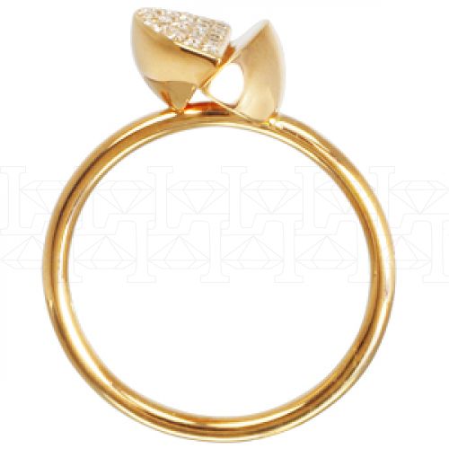 Фото - Кольцо из рыжего золота с бриллиантами R4288-5087 (809)