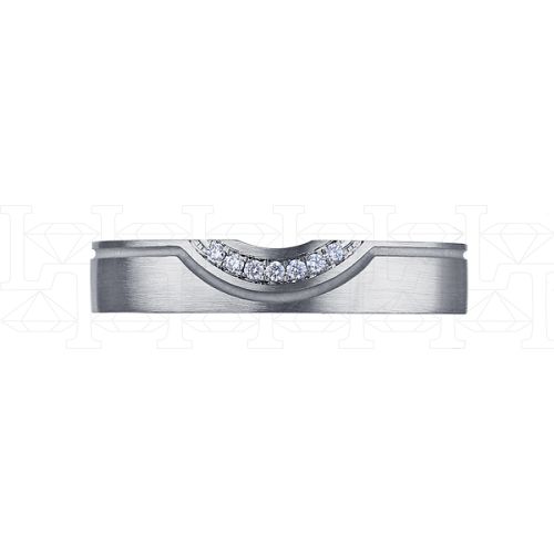 Фото - Кольцо из белого золота с бриллиантами из коллекции "Парные обручальные кольца" R8869-12732 (210)