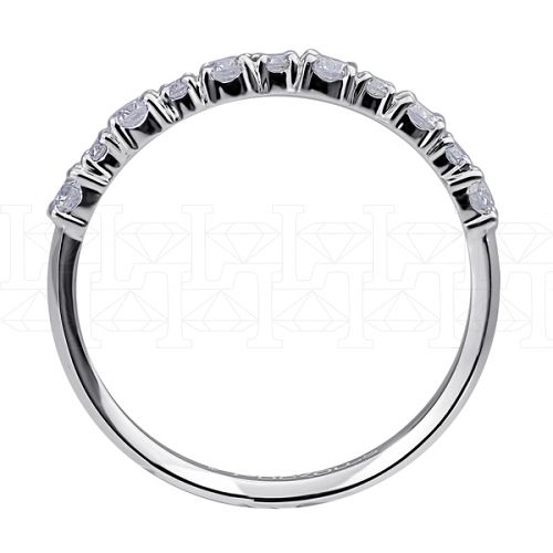 Фото - Кольцо из белого золота с бриллиантами из коллекции "Обручальные кольца с дорожкой" R3162-10138 (241)