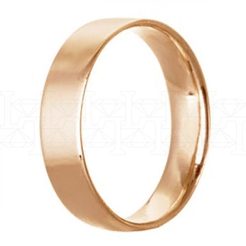Фото - Кольцо обручальное из рыжего золота из коллекции "Традиционные" W1056000 (245)