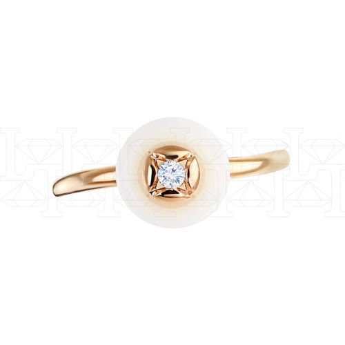 Фото - Кольцо из рыжего золота с бриллиантами R5307-6621 (723)