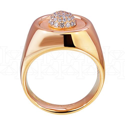 Фото - Кольцо из рыжего золота с бриллиантами R8112-11327 (784)