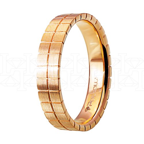 Фото - Кольцо из рыжего золота из коллекции "Парные обручальные кольца" R8418-11857 (210)