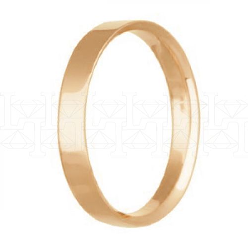 Фото - Кольцо обручальное из рыжего золота из коллекции "Традиционные" W1073500 (245)