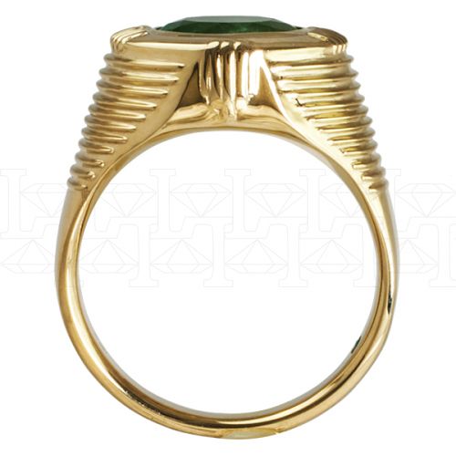 Фото - Кольцо из желтого золота с изумрудом из коллекции "Талисман" R2390-3609 (331)