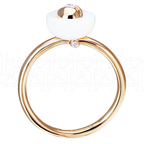 Фото - Кольцо из рыжего золота с бриллиантами R5306-6619 (723)