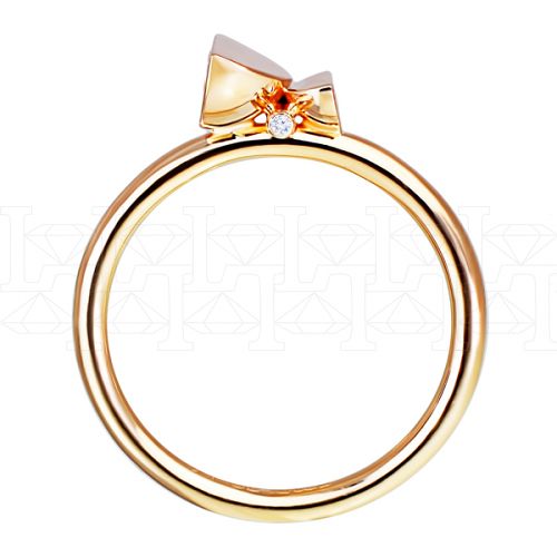 Фото - Кольцо из рыжего золота с бриллиантами R4291-7902 (809)
