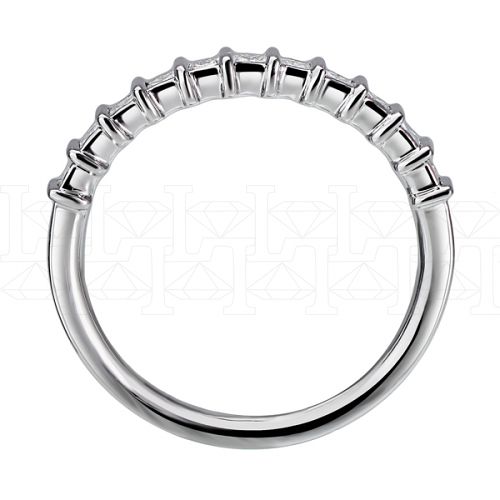Фото - Кольцо из белого золота с бриллиантами из коллекции "Обручальные кольца с дорожкой" R6201-8135 (241)
