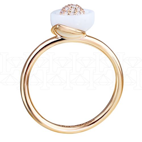 Фото - Кольцо из рыжего золота с бриллиантами R5298-6544 (723)