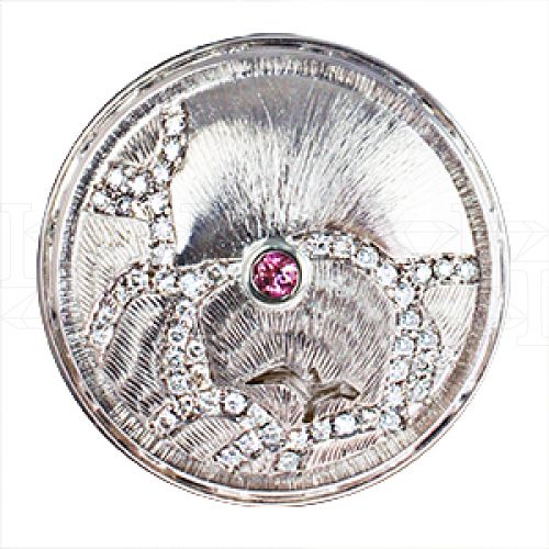 Фото - Кольцо из белого золота с цветными сапфирами и бриллиантами из коллекции "Побережье" R3462-4306 (480)