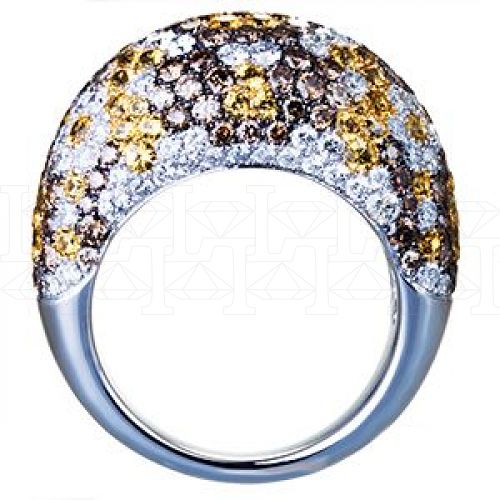 Фото - Кольцо из белого золота с бриллиантами из коллекции "Чистая линия" R16604 (791)