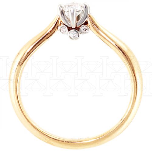 Фото - Кольцо из цветного золота с бриллиантом из коллекции "Помолвка" R2182-3227 (515)