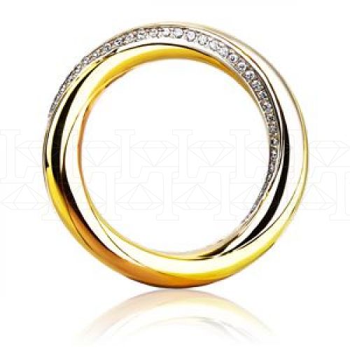 Фото - Кольцо из цветного золота с бриллиантами из коллекции "Чистая линия" VDR.CC0391 (781)