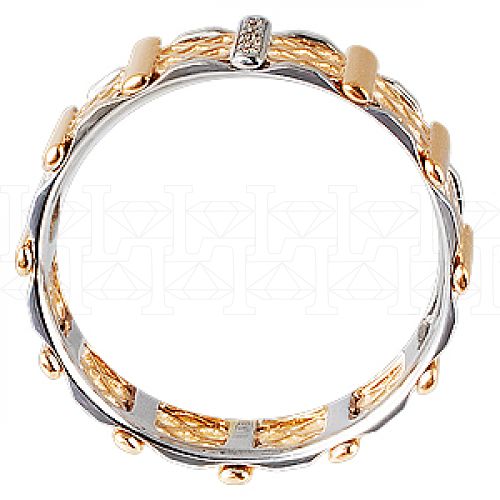 Фото - Кольцо из цветного золота с коньячными бриллиантами из коллекции "Современные" R3363-4159 (332)