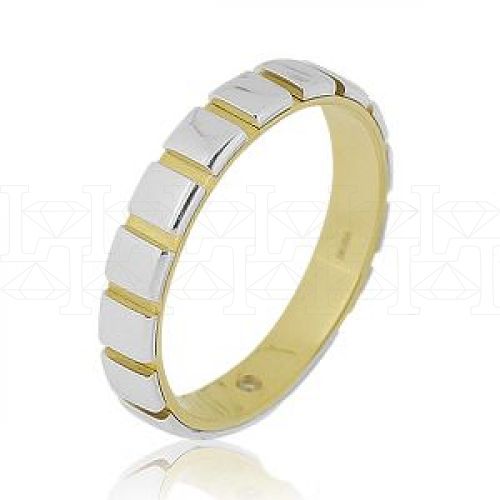 Фото - Кольцо обручальное из цветного золота с бриллиантом из коллекции "Парные обручальные кольца" VDR.A2463 (210)