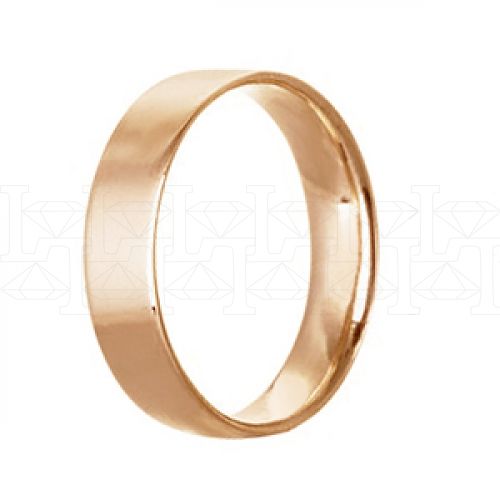 Фото - Кольцо обручальное из рыжего золота из коллекции "Традиционные" W1054500 (245)