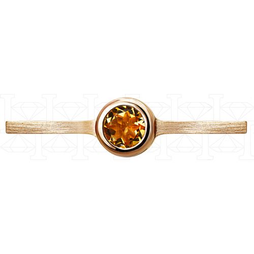 Фото - Кольцо из рыжего золота с цитрином из коллекции "Серпантин" R6860-9446 (811)