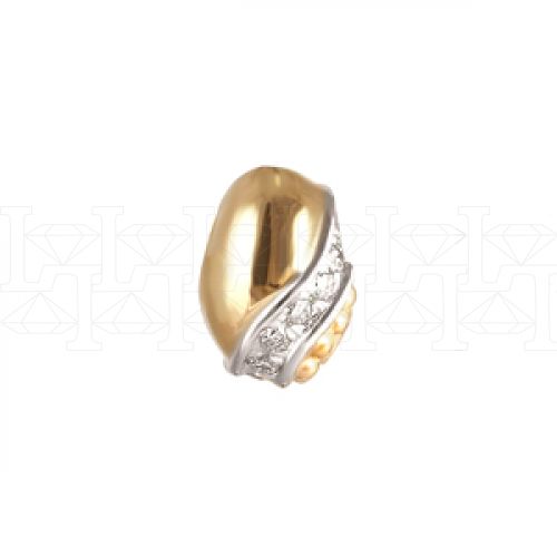 Фото - Подвеска из рыжего золота с бриллиантами из коллекции "Скань" P2258-4027 (915)