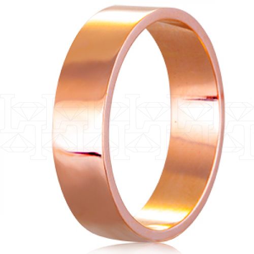 Фото - Кольцо обручальное из рыжего золота с бриллиантами из коллекции "Обручальные кольца с дорожкой" W1035000 (241)