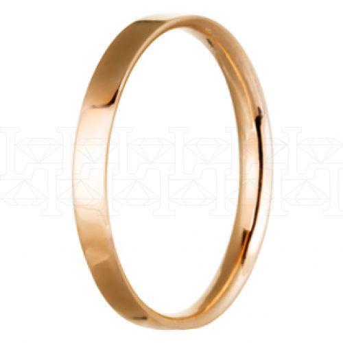 Фото - Кольцо обручальное из рыжего золота из коллекции "Традиционные" W1052500 (245)