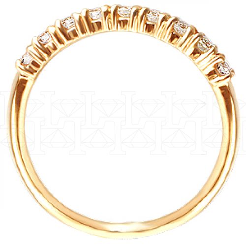 Фото - Кольцо из белого золота с бриллиантами из коллекции "Обручальные кольца с дорожкой" R3157-3861 (241)