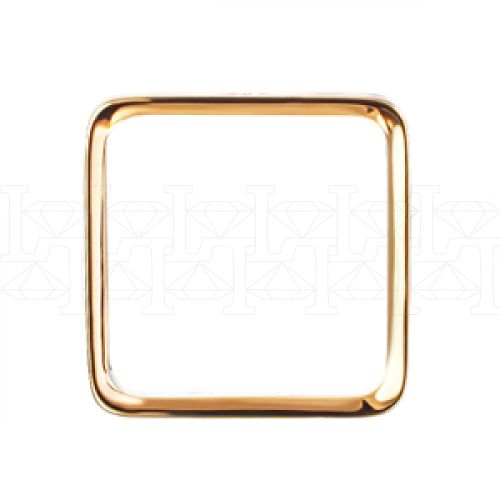 Фото - Кольцо квадратное из рыже-белого золота с бриллиантами R4342-5075 (162)