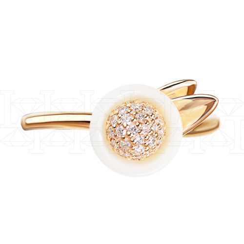 Фото - Кольцо из рыжего золота с бриллиантами R5296-6506 (723)