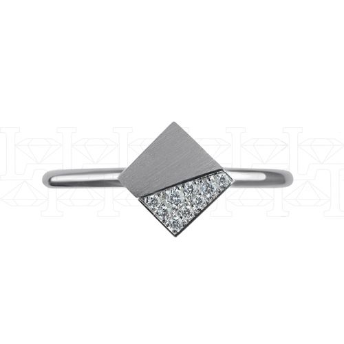 Фото - Кольцо из белого золота с бриллиантами R7265-9984 (161)