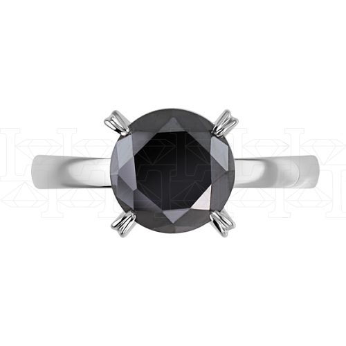 Фото - Кольцо из белого золота с черным бриллиантом R5367-6707 (500)