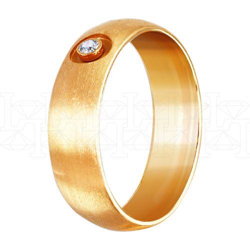 Фото - Кольцо из рыжего золота с бриллиантом из коллекции "Традиционные" R4029-4990 (245)
