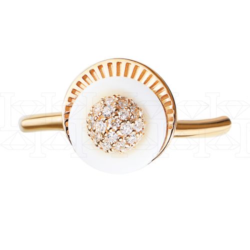 Фото - Кольцо из рыжего золота с бриллиантами R5297-6541 (723)