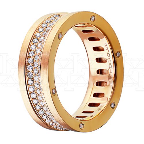 Фото - Кольцо из рыжего золота с бриллиантами R6942-9889 (812)