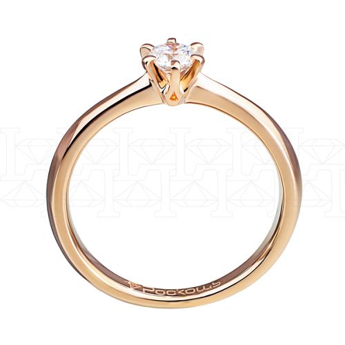 Фото - Кольцо из белого золота с бриллиантом из коллекции "Помолвка" R5366-7397 (515)