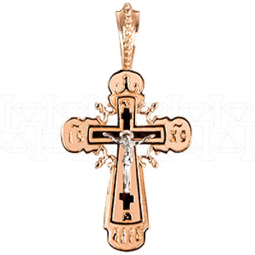 Фото - Подвеска крест из белого золота X2201-3561 (181)