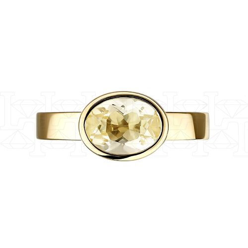 Фото - Кольцо из желтого золота с цитрином из коллекции "Акварель" R8903-12784 (420)