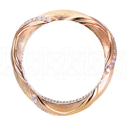 Фото - Кольцо из рыжего золота с бриллиантами R6283-8347 (775)
