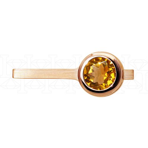 Фото - Кольцо из рыжего золота с цитрином из коллекции "Серпантин" R6858-9444 (811)