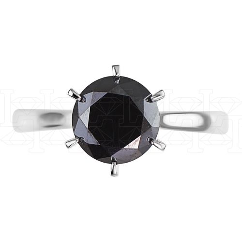 Фото - Кольцо из белого золота с черным бриллиантом R5365-6703 (500)